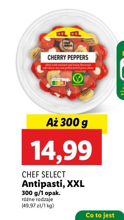 Czerwone papryki czereśniowe Chef select & you promocja w Lidl