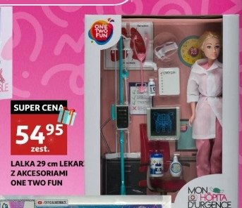 Lalka lekarz z akcesoriami 29 cm One two fun promocja