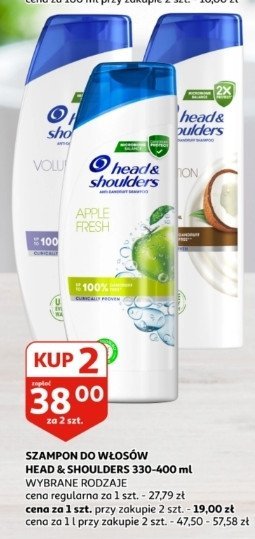 Szampon do włosów apple fresh Head&shoulders promocja