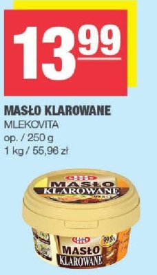 Masło Klarowane Mlekavita promocja w SPAR