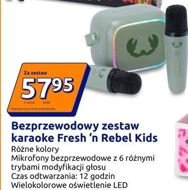 Bezprzewodowy zestaw karaoke  promocja w Action
