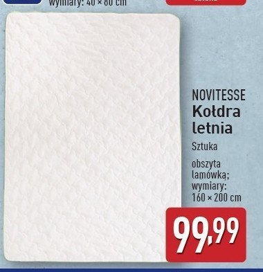 Ko艂dra letnia 160 x 200 cm Novitesse promocja