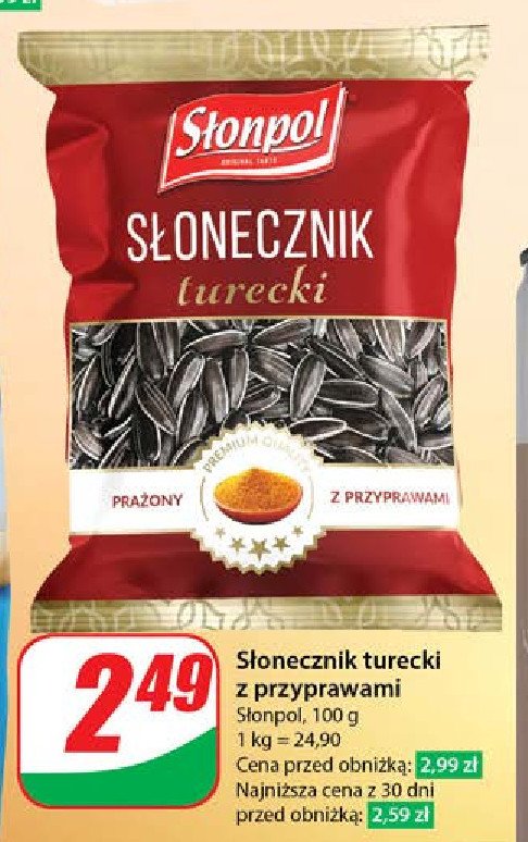 Słonecznik turecki prażony i solony Słonpol promocja