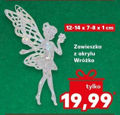 Zawieszka z akrylu Wróżka 12-14 x 7-8 x 1 cm promocja w Kaufland
