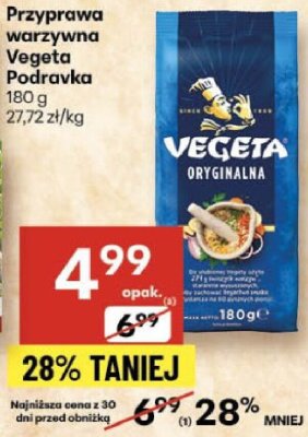 Przyprawa warzywna Vegeta Podravka promocja w Delikatesy Centrum