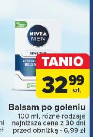 Balsam po goleniu łagodzący Nivea men sensitive promocja