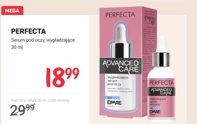 Serum pod oczy Perfecta Advanced Care wygładzające promocja w Rossmann