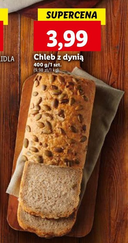 Chleb z dynią promocja