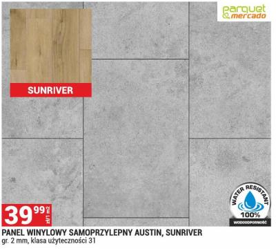 Panel winylowy samoprzylepny Austin, Sunriver FLOORNITY promocja w Merkury Market