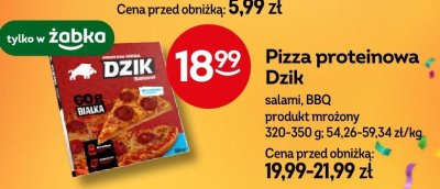 Pizza proteinowa Dzik salami, BBQ promocja w Żabka
