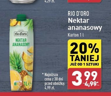 Nektar ananasowy Rio d'oro promocja