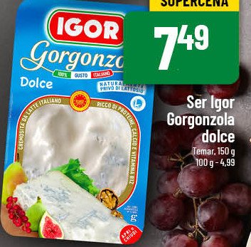 Gorgonzola dolce Igor promocja