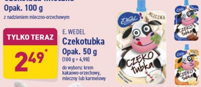 Czekotubka mleczna E. wedel czeko kakao promocja