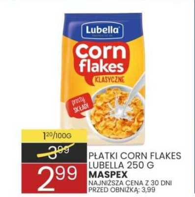 Płatki corn flakes Lubella klasyczne promocja w Wafelek