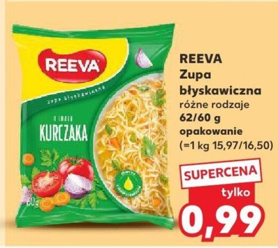 Zupa błyskawiczna różne rodzaje promocja w Kaufland