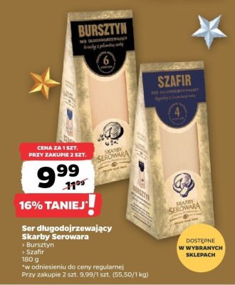 Ser długodojrzewający Bursztyn promocja w Netto
