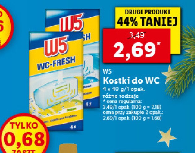 Kostka wc-fresh ocean W5 promocja