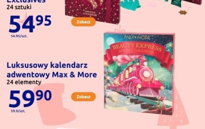 Luksusowy kalendarz adwentowy Max & More 24 elementy promocja w Action