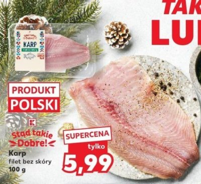 Karp filet bez skóry 100 g promocja w Kaufland