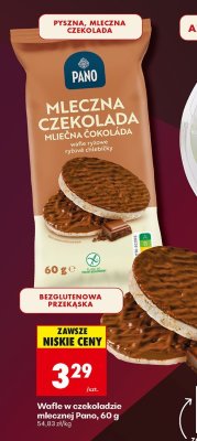 Wafle w czekoladzie mlecznej Pano promocja w Biedronka