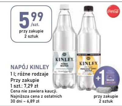 Napój kinley 1l, różne rodzaje promocja w Stokrotka