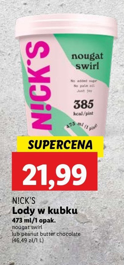 Lody nougat swirl Nick's promocja