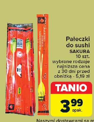 Pałeczki do sushi Sakura promocja