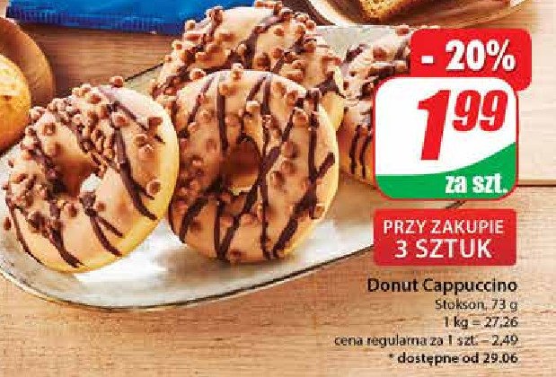 Donut cappuccino Stokson promocja