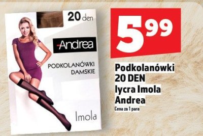 Podkolanówki 20 DEN lycra Imola Andrea promocja w TOPAZ