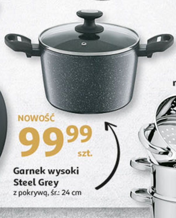 Garnek stainless steel 24 cm promocja