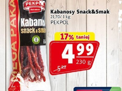 Kabanosy Snack&Smak PEKPOL promocja w Prim Market