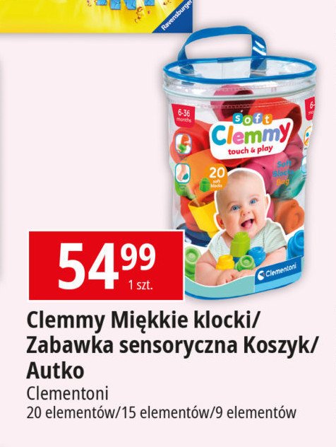 Zabawka sensoryczna autko Clementoni promocja
