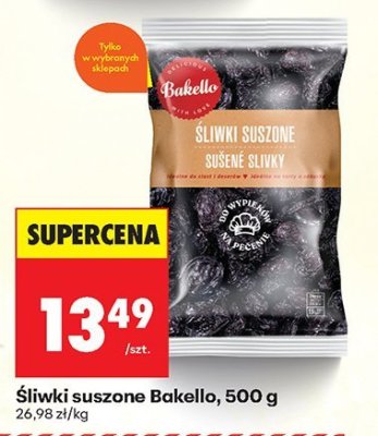 Śliwki suszone 500 g promocja w Biedronka