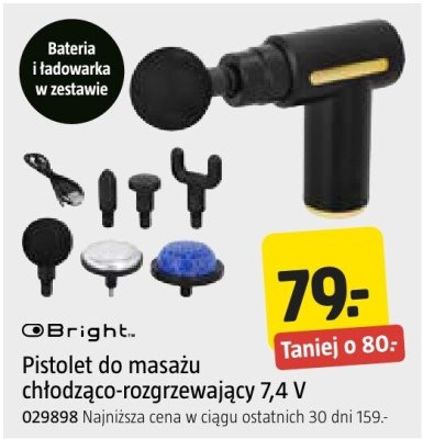 Pistolet do masażu chłodzaco-rozgrzewający 7,4 V Bright promocja w Jula