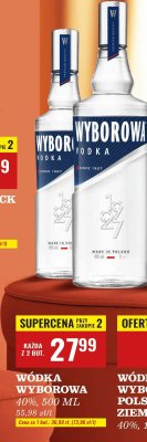Wódka Wyborowa 40% 500ml promocja w Biedronka