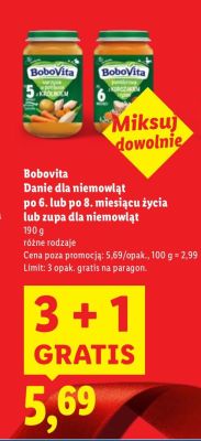 Danie  dla niemowląt po 6. miesiącu życia  promocja w Lidl
