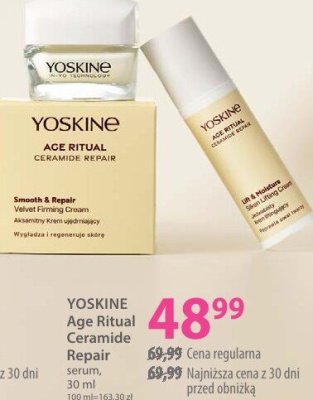 Krem do twarzy Yoskine Age Ritual Ceramide Repair Velvet Firming Cream promocja w Hebe