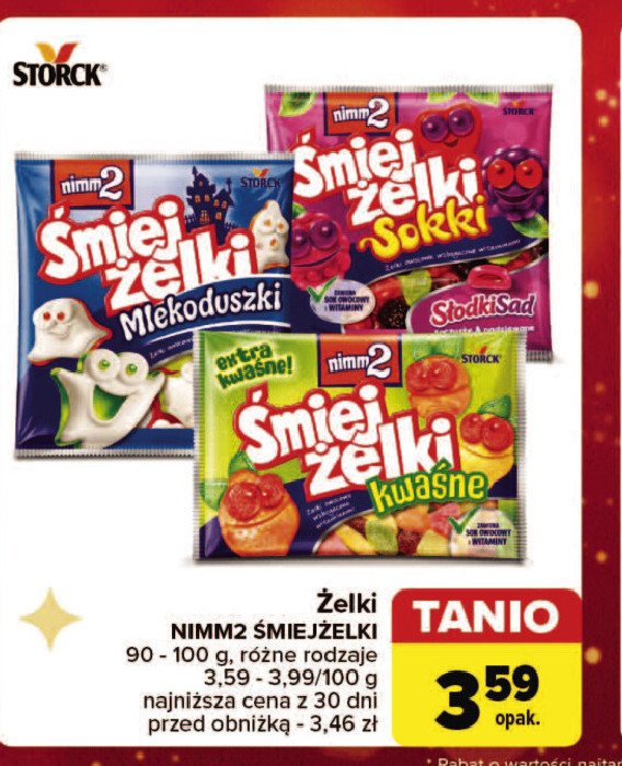 Żelki słodki sad Nimm2 śmiejżelki sokki promocja