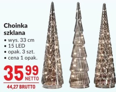 Choinka szklana promocja w Makro