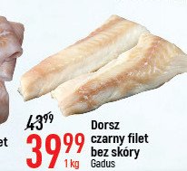 Dorsz atlantycki czarniak filet bez sk贸ry Gadus promocja