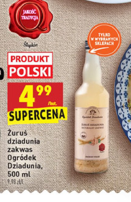 Żuruś dziadunia zakwas Ogródek dziadunia promocja