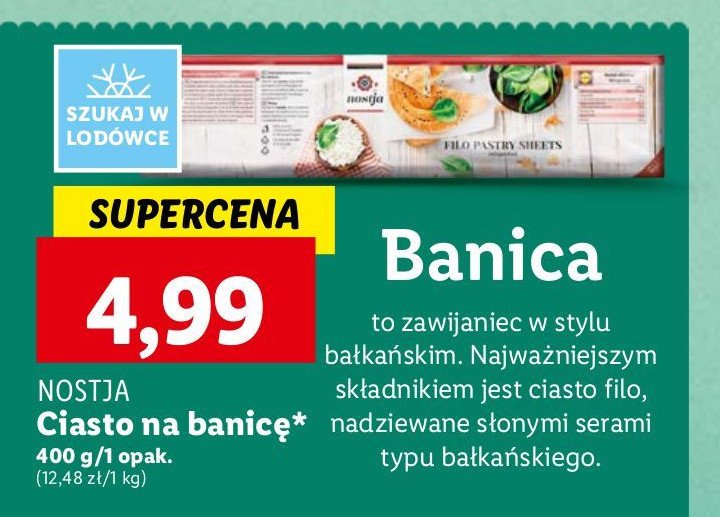 Ciasto na banicę Nostja promocja