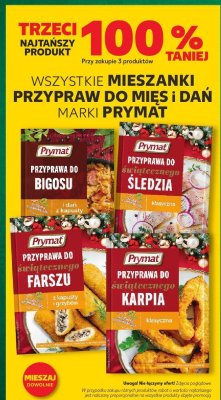 Przyprawy do mięs i dań PRYMAT mieszanki promocja w Kaufland