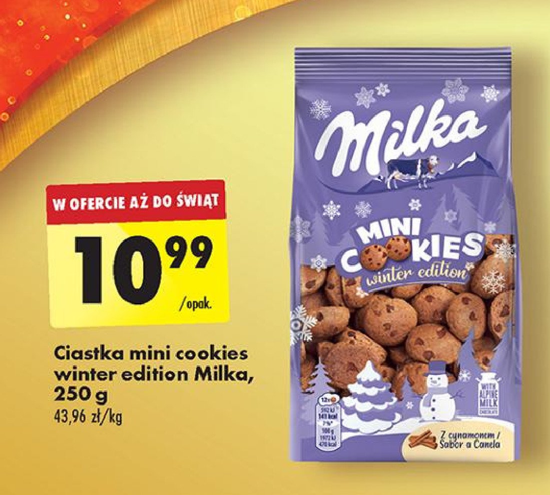 Ciastka mini Milka promocja w Biedronka