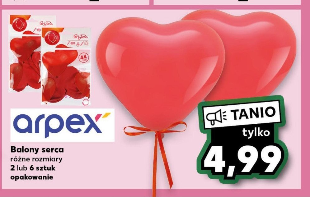 Balony duże serca Arpex promocja