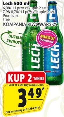 Piwo Lech 500 ml promocja w Prim Market