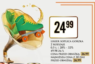 Likier Soplica Gorzka 2 rodzaje promocja w Dino