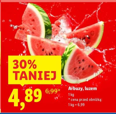 Arbuzy luzem promocja w Lidl