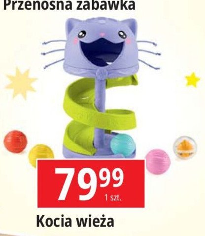 Kocia wieża Fisher-price promocja w Leclerc