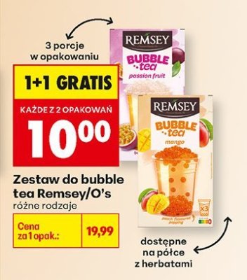 Zestaw do bubble tea Remsey/O's różne rodzaje Biedronka promocja w Biedronka